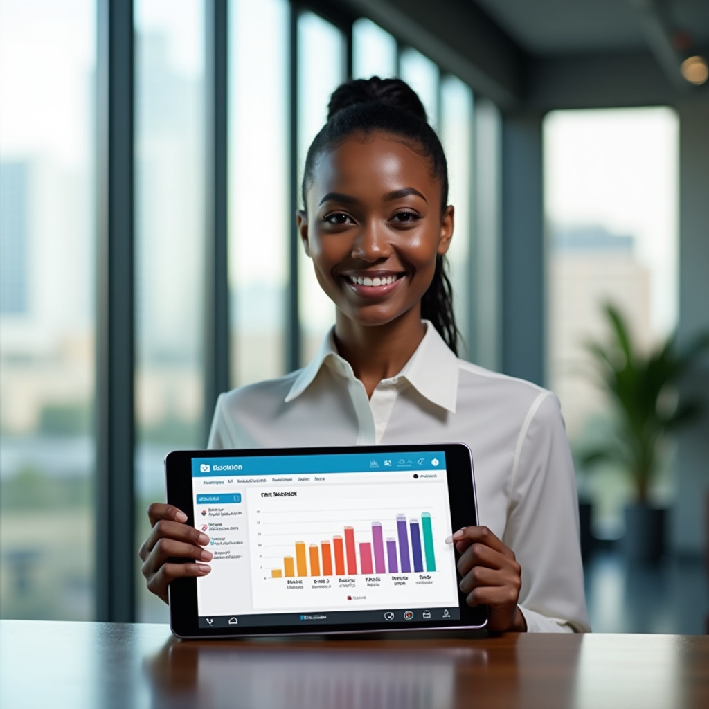 Prospetto saldi ferie e permessi dipendenti su tablet in ufficio